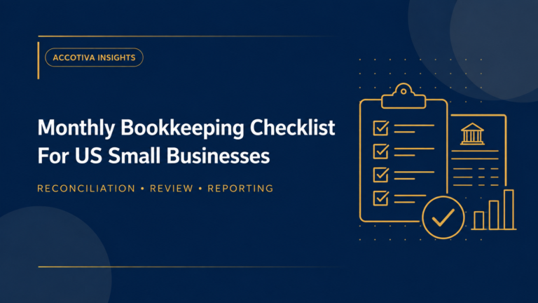 Monthly bookkeeping checklist for U.S. small businesses