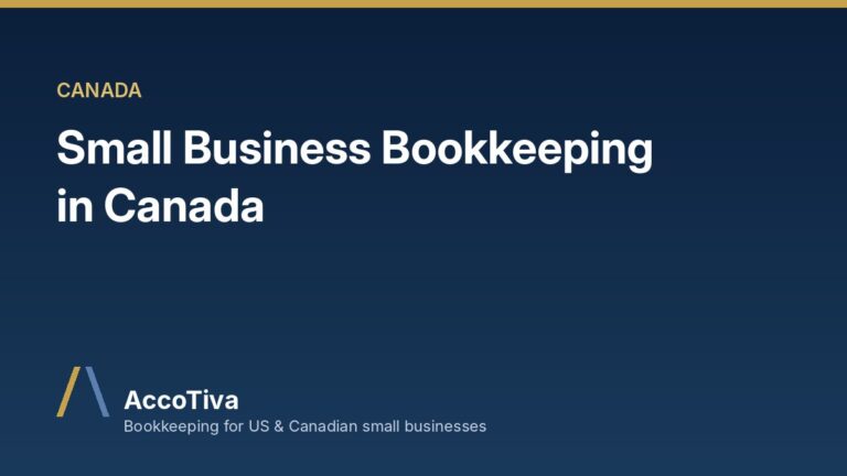 Small Business Bookkeeping in Canada: GST/HST, CRA Records and CAD/USD Accounts